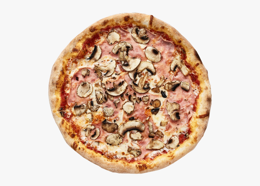 Mushroom Pizza Png - Pizza With Ham And Mushrooms, Transparent Png, Free Download