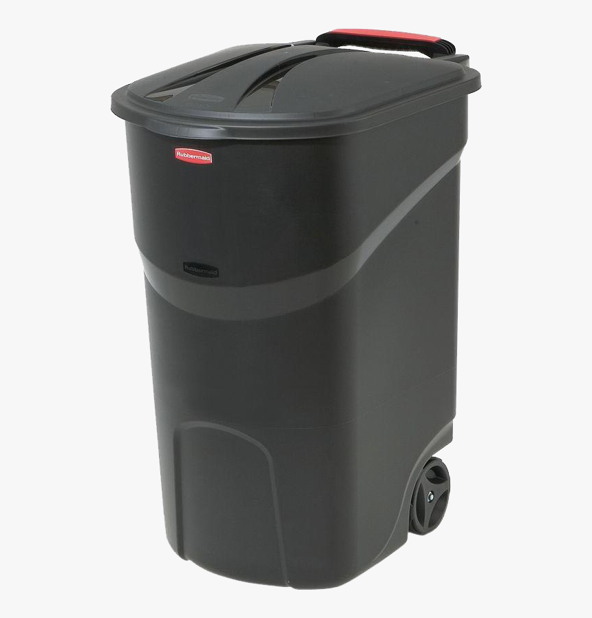 Black Trash Can Free Png - Rubbermaid Trash Can, Transparent Png, Free Download