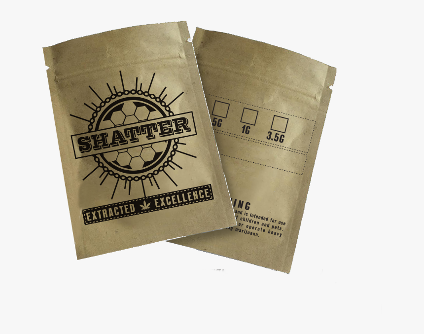 Kraft Paper Weed Bags Smell Proof Container - Weed Bag Paper, HD Png Download, Free Download