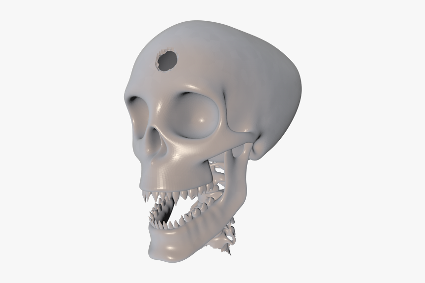 3d Skull Png, Transparent Png, Free Download