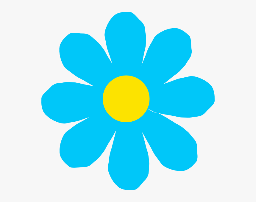 Download Bright Blue Flower Svg Clip Arts Sky Blue Flower Clipart Hd Png Download Kindpng