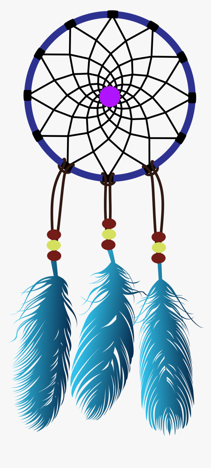 Dreamcatcher Transparent Blue - Vector Simple Dream Catcher, HD Png Download, Free Download