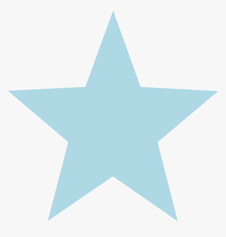 Svg Star Clear Background - Light Blue Star White Background, HD Png Download, Free Download