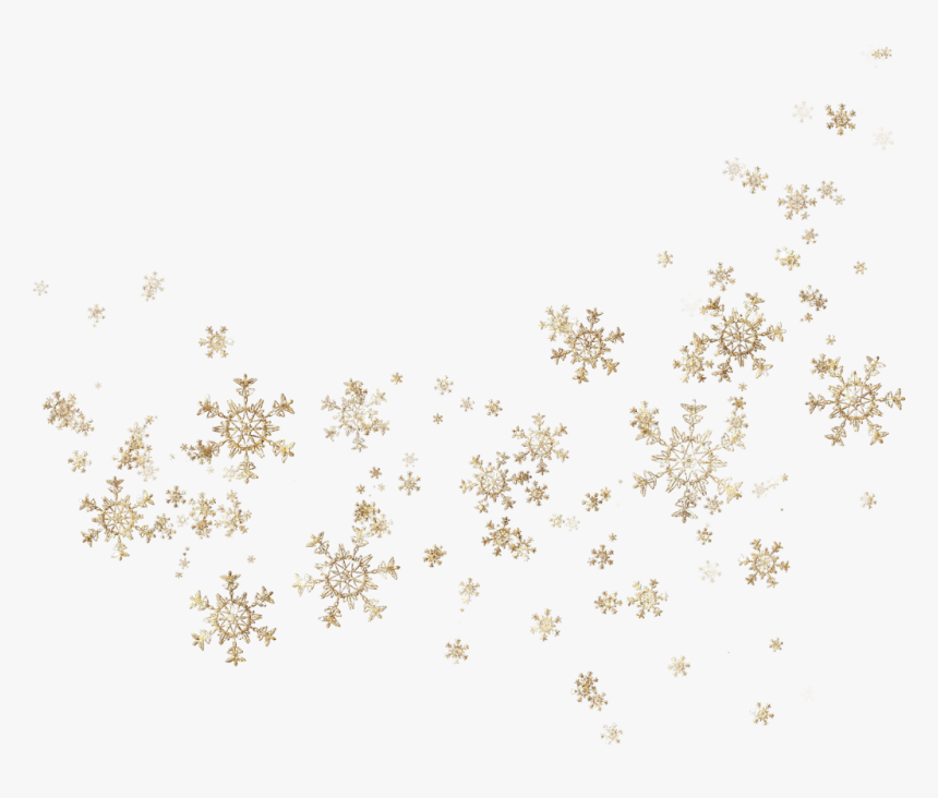 Snowflakes Gold Glitter Sparkly - Snowflakes Png Free Download, Transparent Png, Free Download