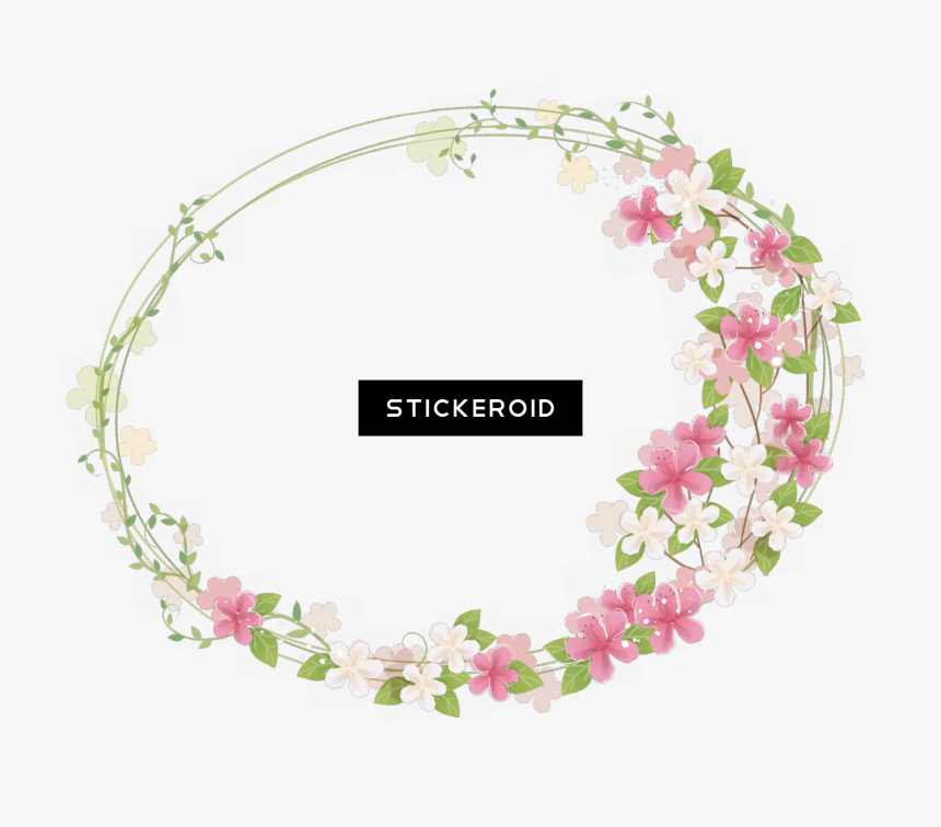 Transparent Round Frame Png - Pink Floral Frame Png, Png Download, Free Download