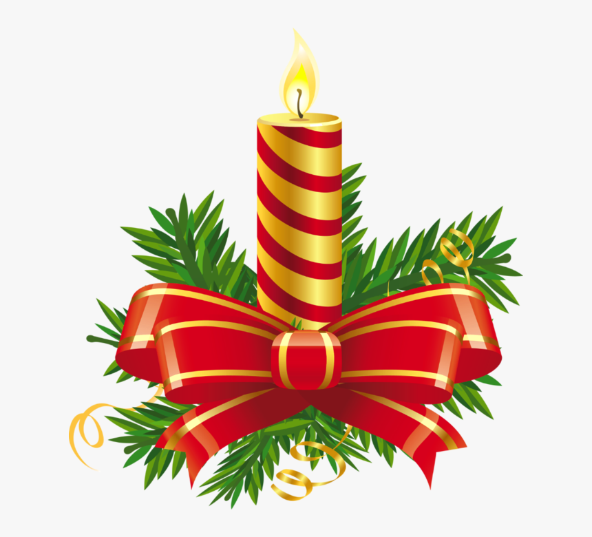 7283 - Christmas Candle Png, Transparent Png, Free Download