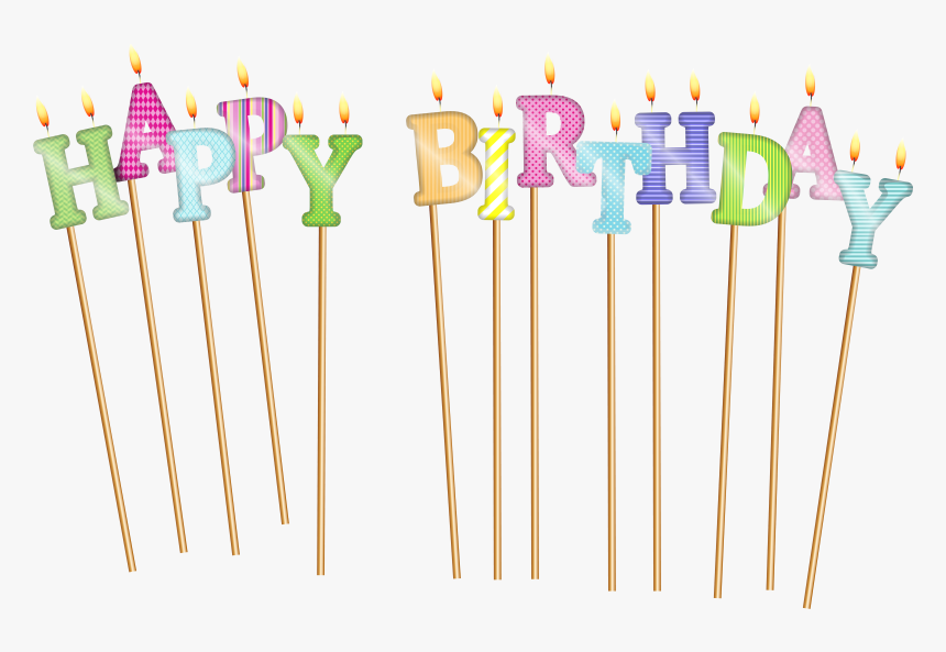 Candles Clipart Happy Birthday Birthday Candles Transparent Background Hd Png Download Kindpng