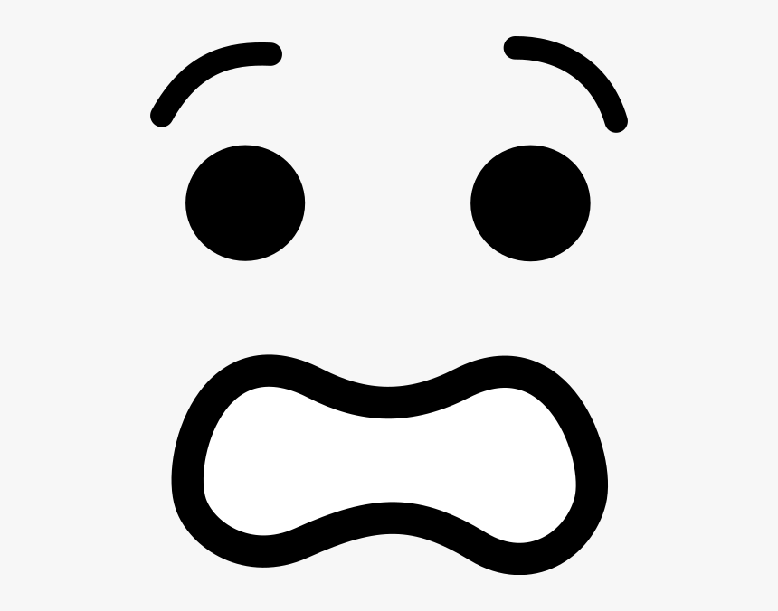 Scared Face Cartoon Png , Png Download - Clipart Worried Face