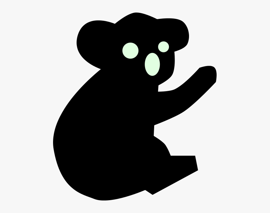 Koala Png Clip Arts - Koala Bear Silhouette, Transparent Png, Free Download