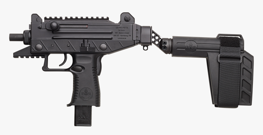 Iwi Uzi Pro With Stabilizing Brace, HD Png Download, Free Download