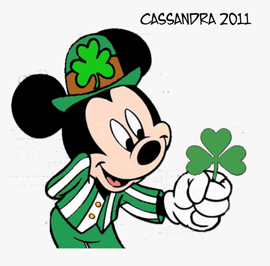 Image Black And White Library Mickey Mouse Leprechaun - St Patrick's Day Mickey, HD Png Download, Free Download