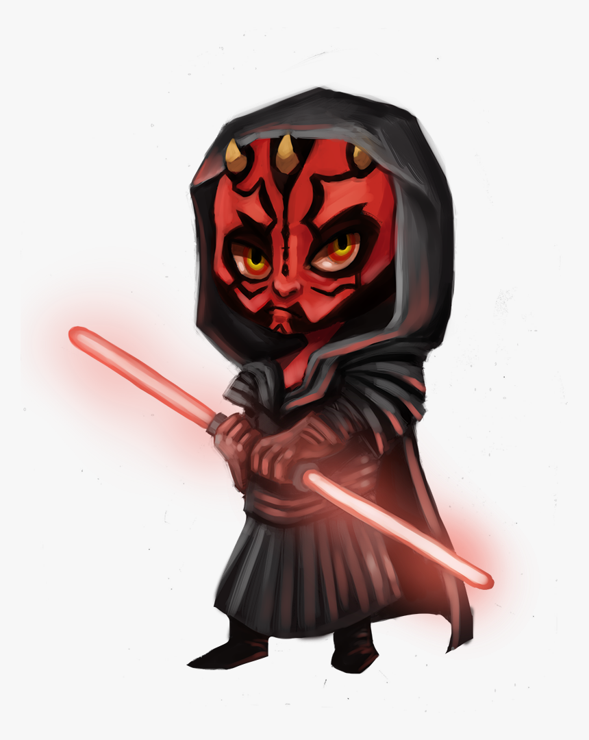 Darth Maul Png - Star Wars Darth Maul Chibi, Transparent Png, Free Download