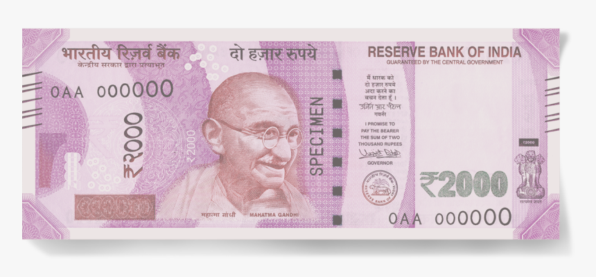 Rbi - 2000 Rupees Note, HD Png Download, Free Download