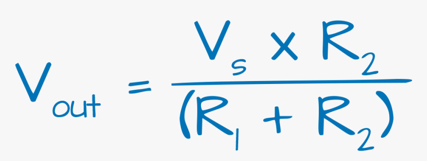 Votage Divider Formula - Output Voltage Equation, HD Png Download, Free Download