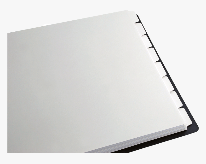 White 8-tab Dividers Blank - Sketch Pad, HD Png Download, Free Download