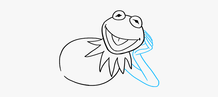 How To Draw Kermit The Frog Draw A Small Kermit Hd Png Download