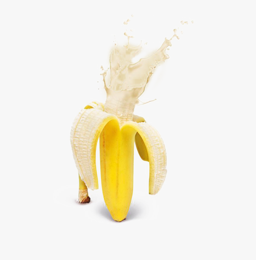 Milk Splash Banana Png, Transparent Png, Free Download