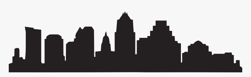 Austin Tx Skyline Outline Png Download - Clipart Austin Skyline, Transparent Png, Free Download