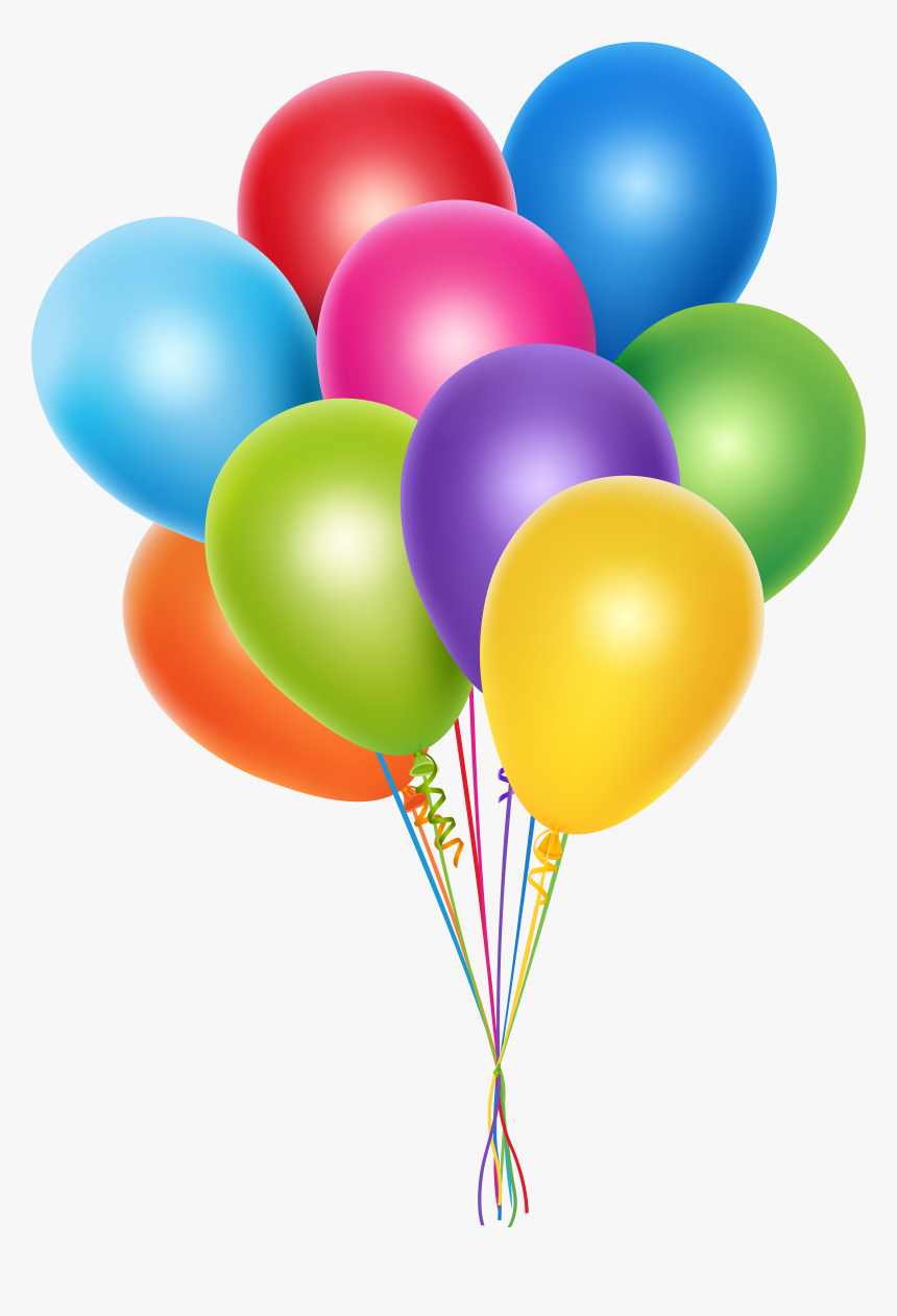 Bunch Of Balloons Transparent Clip Art Png Image Happy Birthday Png ...