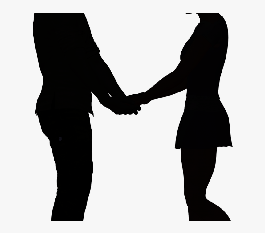 Transparent Couple Holding Hands Png Boy And Girl Holding Hands Silhouette Png Download Kindpng