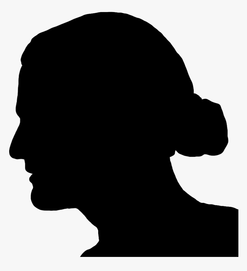 Girl Head Silhouette Png, Transparent Png, Free Download