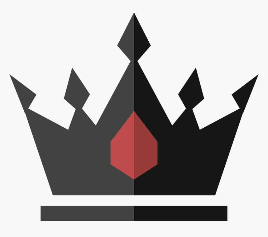 Black Crown Icon - Red And Black Crown, HD Png Download, Free Download