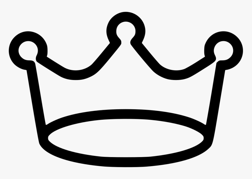 Download Transparent Crown Outline Clipart - Crown Black And White ...