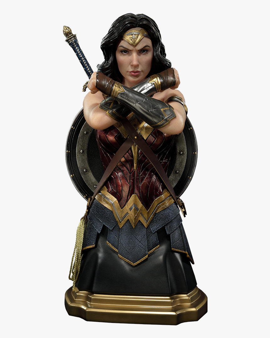 Justice League Movie Wonder Woman Bust , Png Download - Justice League Wonder Woman Premium Bust Prime 1, Transparent Png, Free Download