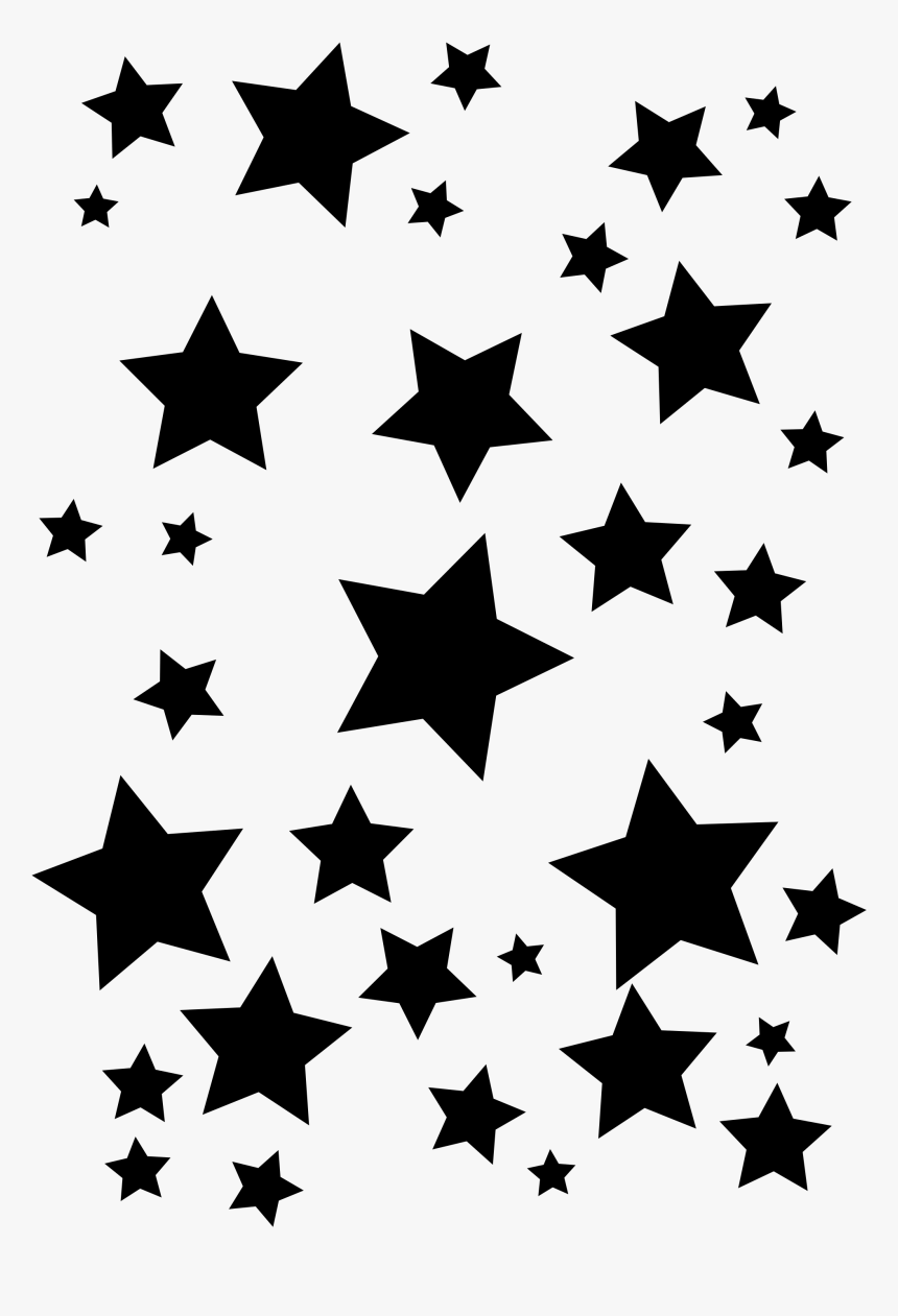 Black Star Png - Black And White Stars, Transparent Png, Free Download