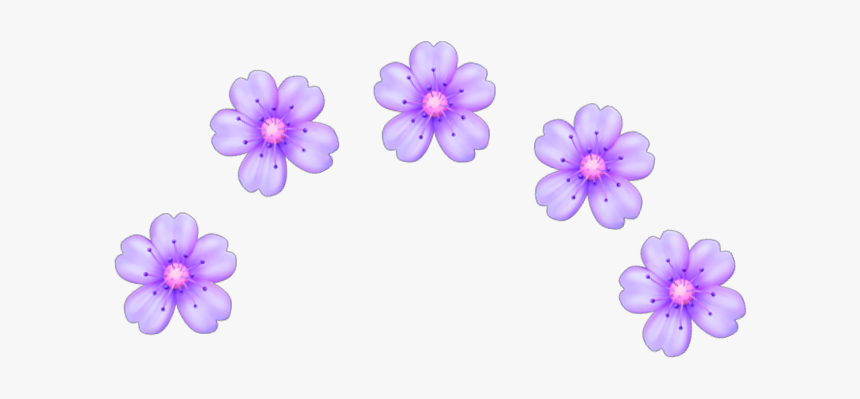 #flower #emoji #purple #cute #flowercrown #emojicrown - Purple Flower Emoji, HD Png Download, Free Download