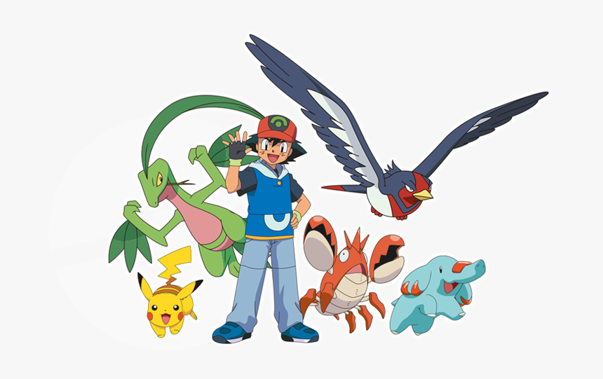 Pokemon Grovyle Corphish Phanpy Swellow, HD Png Download, Free Download