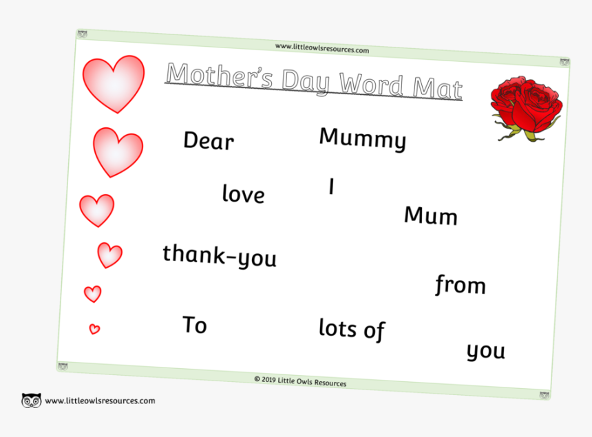 Mother"s Day Word Mat Cover - Display Device, HD Png Download, Free Download