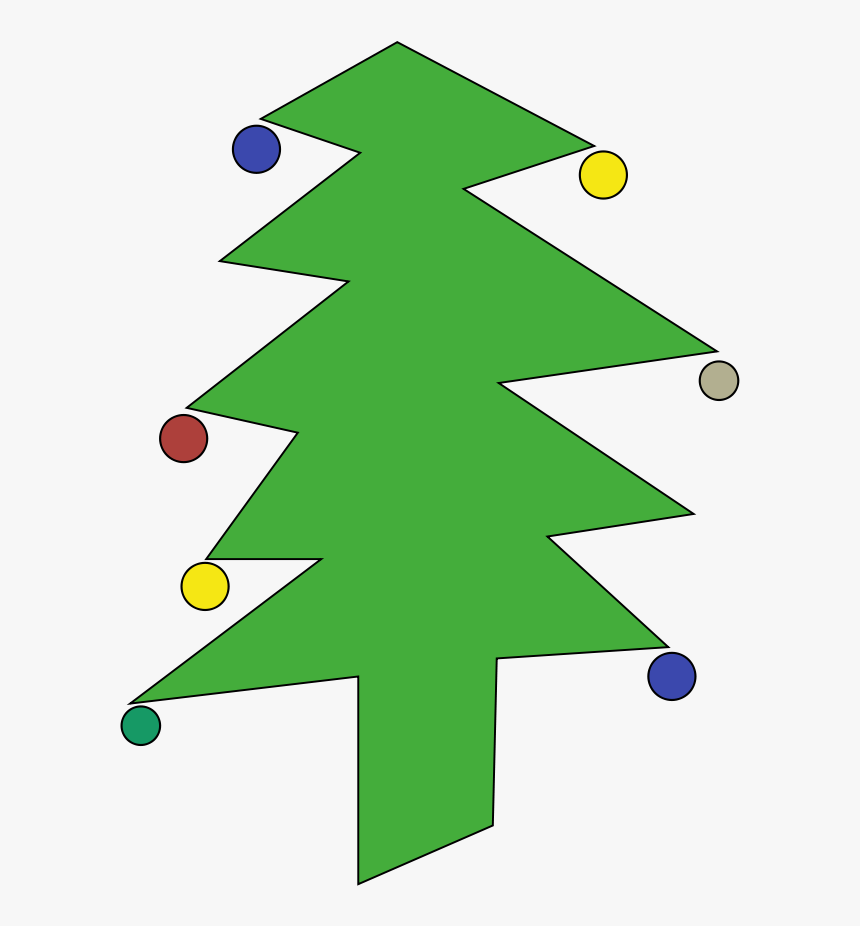 Sweet Christmas Tree Clipart, Vector Clip Art Online, - Triangle Xmas Tree Gif, HD Png Download, Free Download