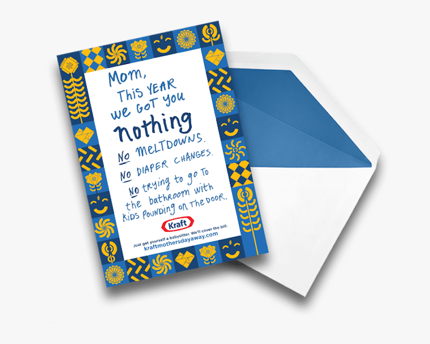 Kraft Mothers Day Babysitter, HD Png Download, Free Download