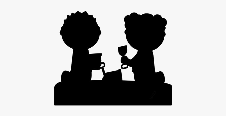 Kids Playing In Sandox Png Clipart - Silhouette, Transparent Png, Free Download