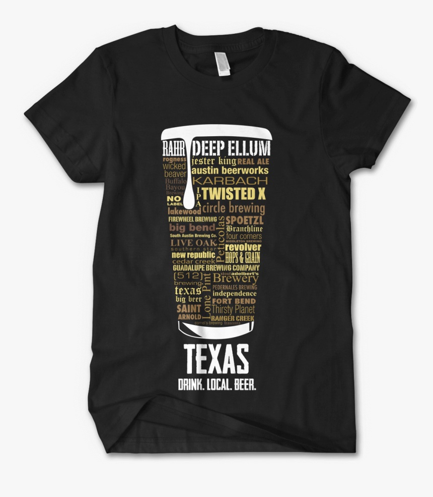 Texas State Craft Beer Shirt Customized By Distinkt - God Bless This Acid House, HD Png Download, Free Download