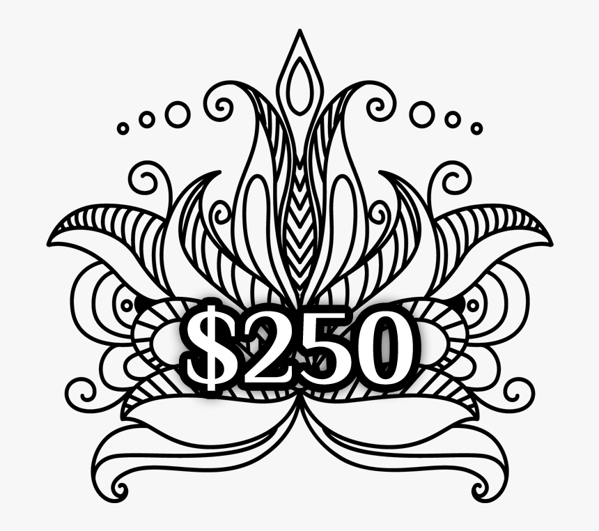 $250 Gift Certificate - Line Art, HD Png Download, Free Download