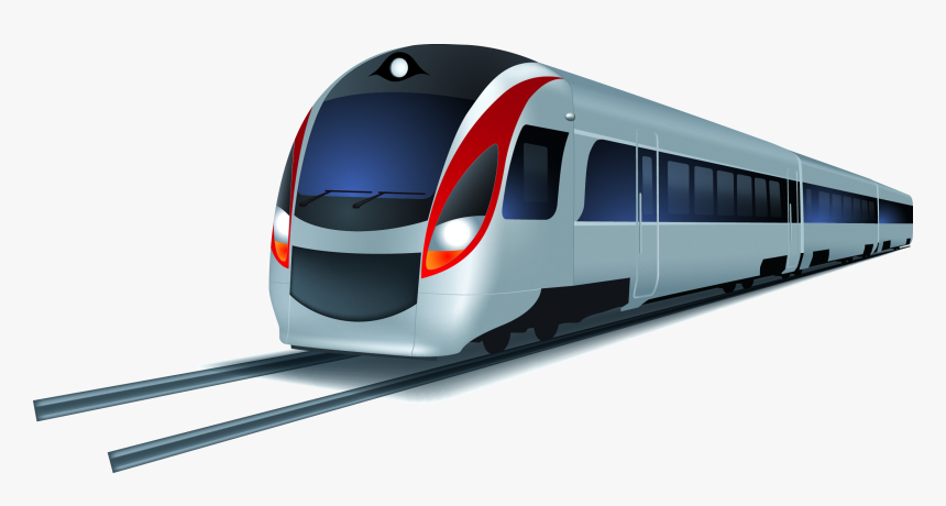 Train Transit Rapid Cartoon Hq Image Free Png Clipart - Modern Train Clipart, Transparent Png, Free Download