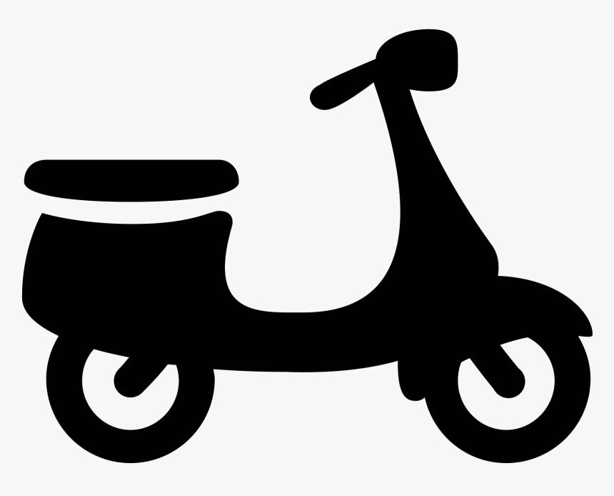 This Is A Motorized Scooter With Two Wheels, Handlebars, - Scooter Icon Png, Transparent Png, Free Download