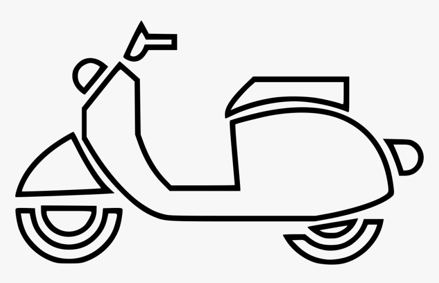 Scooty - Scooty Outline, HD Png Download, Free Download