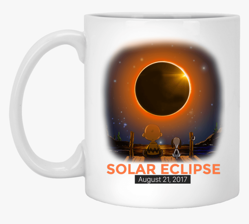 Charlie Brown And Snoopy Solar Eclipse 2017 Mug - Mug, HD Png Download, Free Download