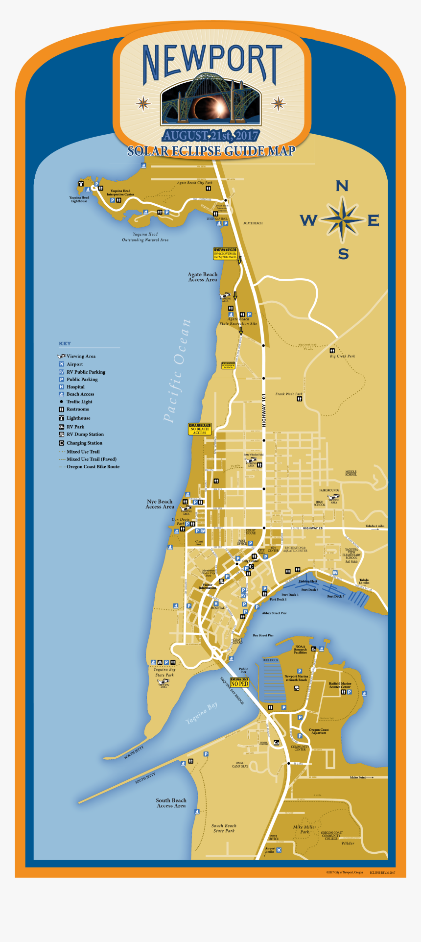 Map Of Newport Oregon, HD Png Download, Free Download