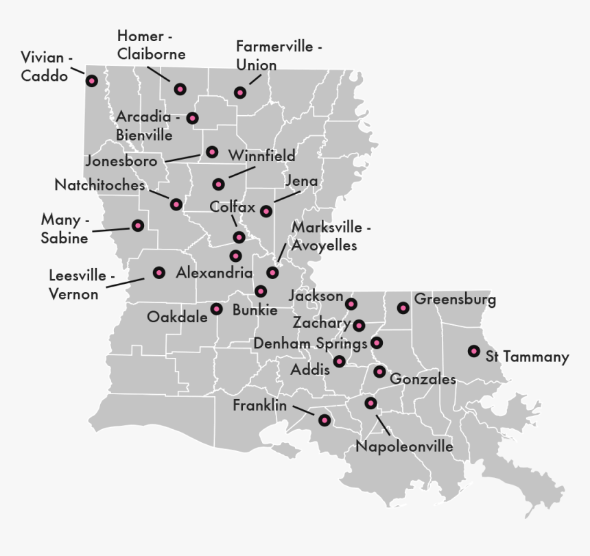 Mobileunit Map1 - Louisiana 2016 Election Map, HD Png Download, Free Download