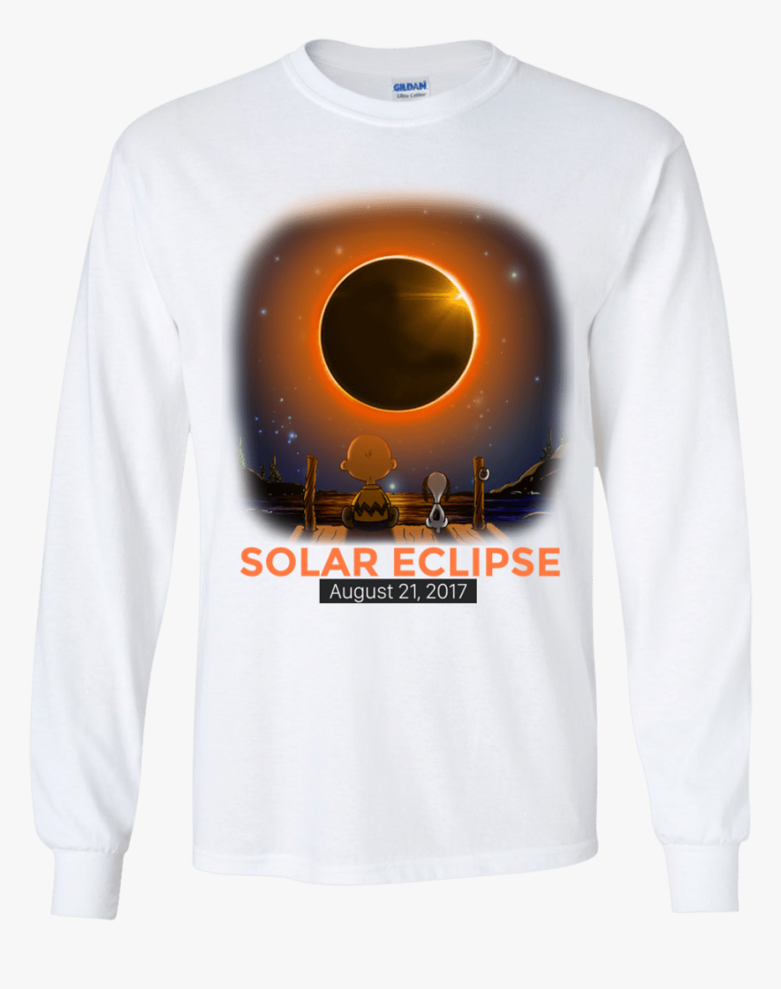 Charlie Brown & Snoopy Solar Eclipse Kid Shirt - Long-sleeved T-shirt ...