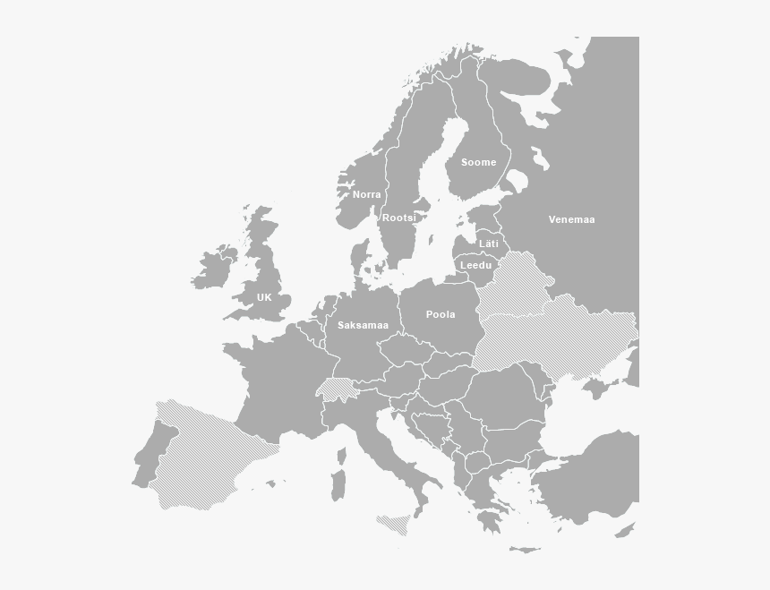 Download Blank Map Of Europe Svg Hd Png Download Kindpng