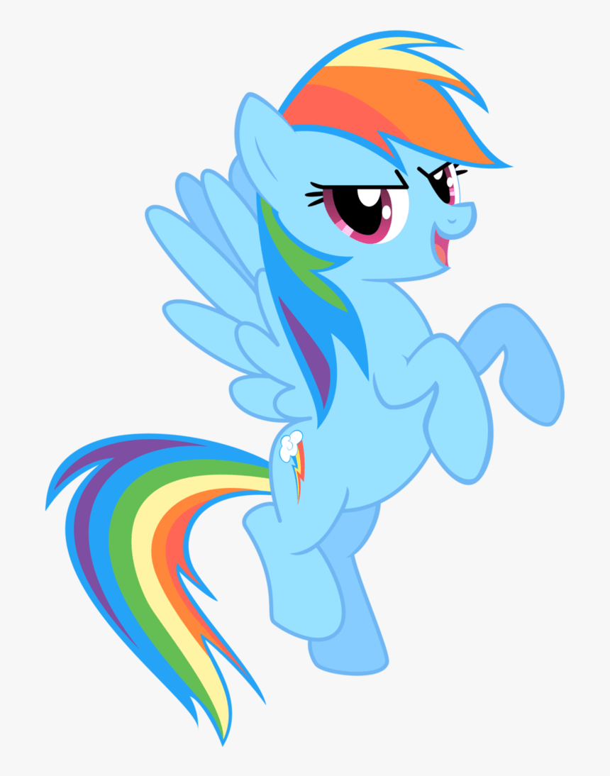 Rainbow Dash Springing - Mlp Rainbow Dash Png, Transparent Png, Free Download