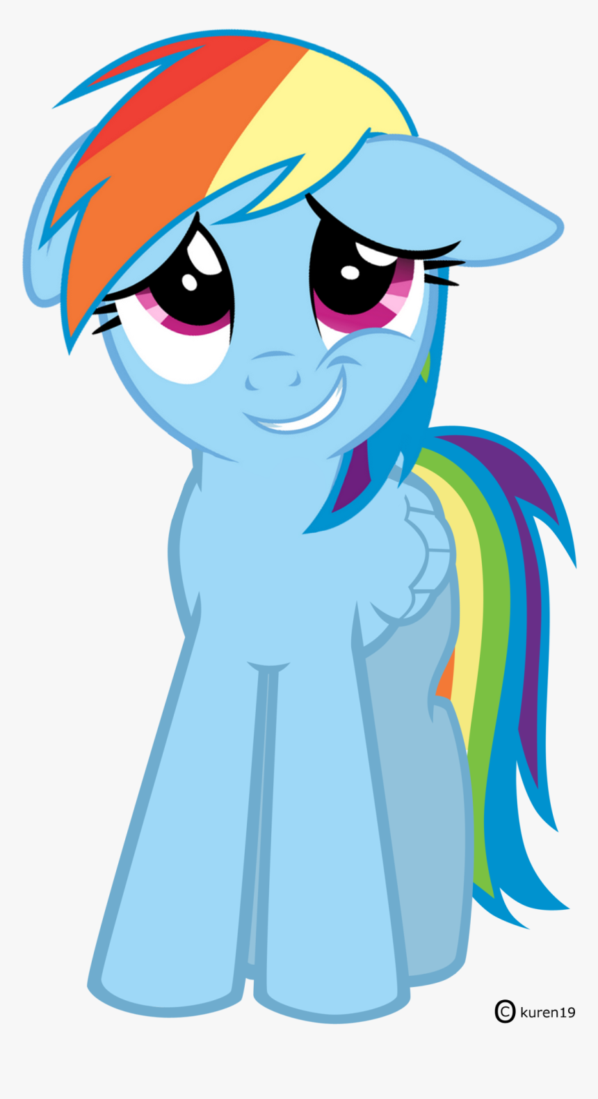 C) Kuren19 Rainbow Dash Pony Horse Clip Art Mammal - Rainbow Dash Png, Transparent Png, Free Download