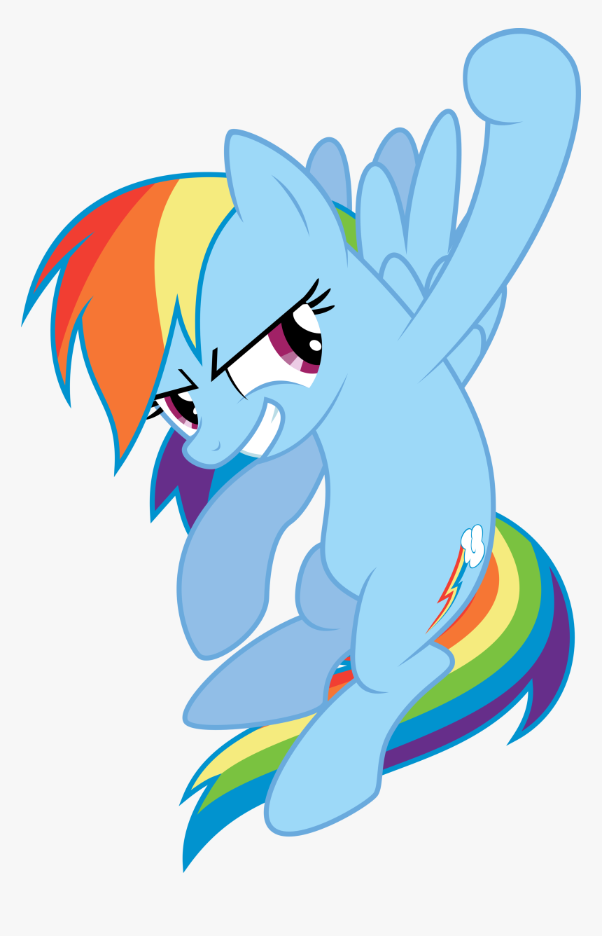 Rainbow Dash Punch Vector By - Mlp Rainbow Dash Fight, HD Png Download, Free Download