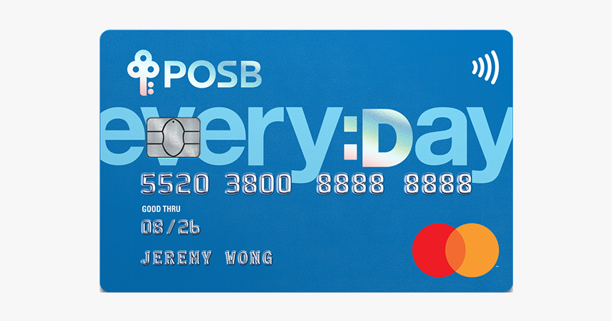 Posb Everyday Card - Posb Everyday Credit Card, HD Png Download, Free Download