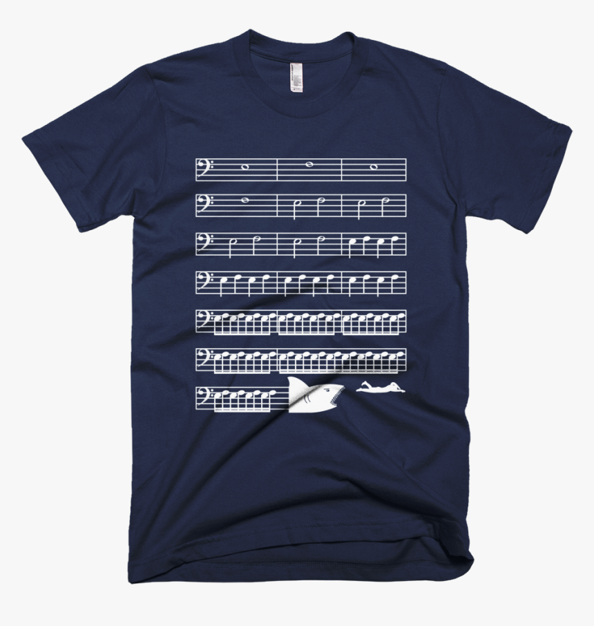 Jaws Music Bass Clef Funny T-shirt - They Want Our Rhythm But Not Our Blues, HD Png Download, Free Download